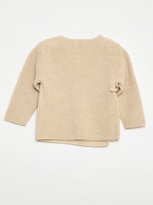 Set met wikkelvest + legging van tricot - 2-delig - Kiabi