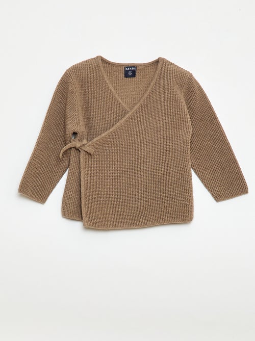 Set met wikkelvest + legging van tricot - 2-delig - Kiabi