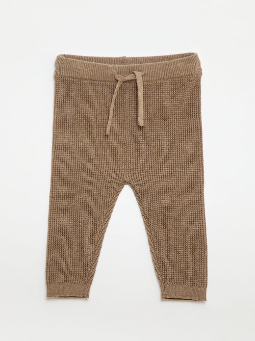 Set met wikkelvest + legging van tricot - 2-delig - Kiabi