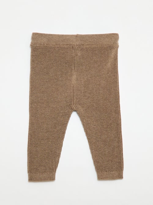 Set met wikkelvest + legging van tricot - 2-delig - Kiabi