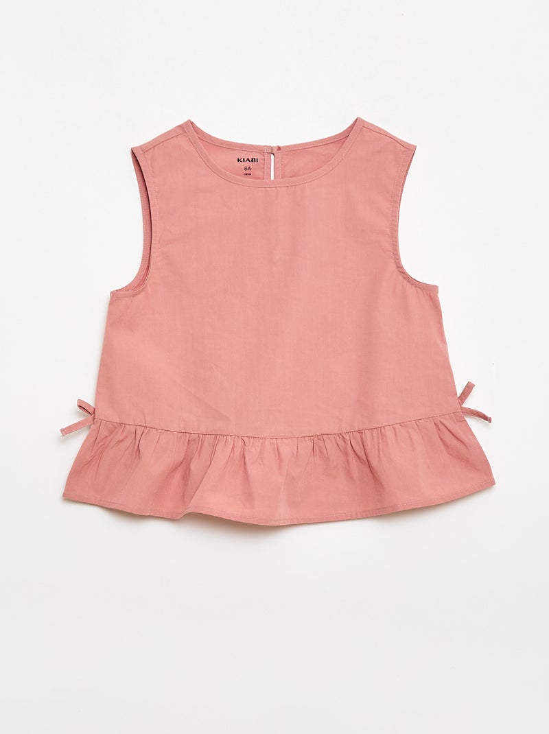 Set mouwloze blouse + pantalon - 2-delig Rose - Kiabi