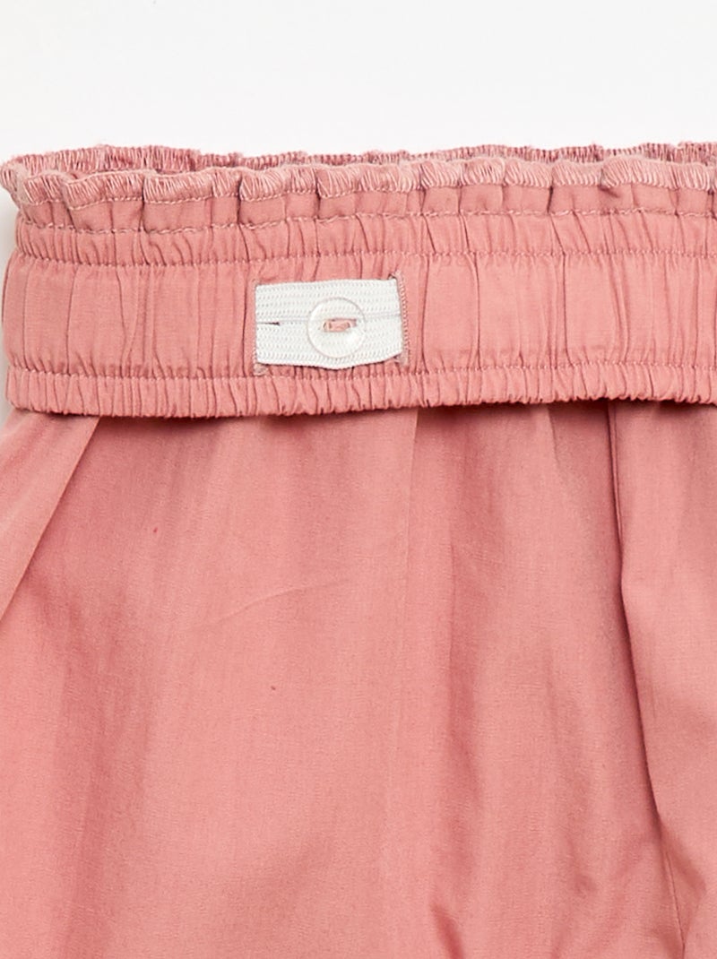 Set mouwloze blouse + pantalon - 2-delig Rose - Kiabi