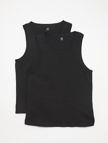 Set mouwloze shirts van jerseytricot
