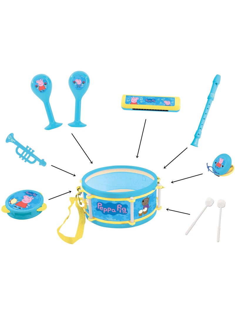 Set musical 7pcs peppa pig Bleu - Kiabi
