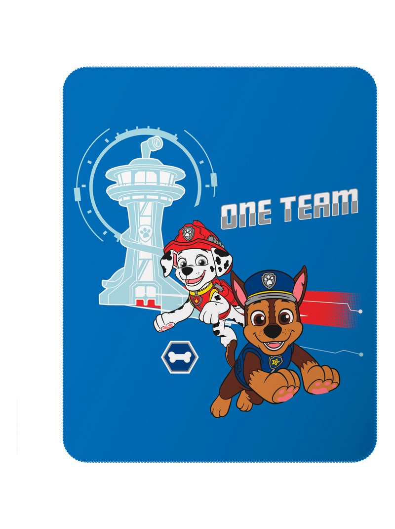 Set plaid + kussen, paw patrol Blauw - Kiabi