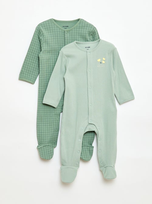 Set pyjama's met voetjes - Kiabi Set pyjama's met voetjes - Kiabi