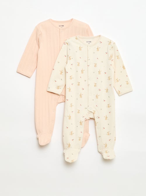 Set pyjama's met voetjes - Kiabi Set pyjama's met voetjes - Kiabi