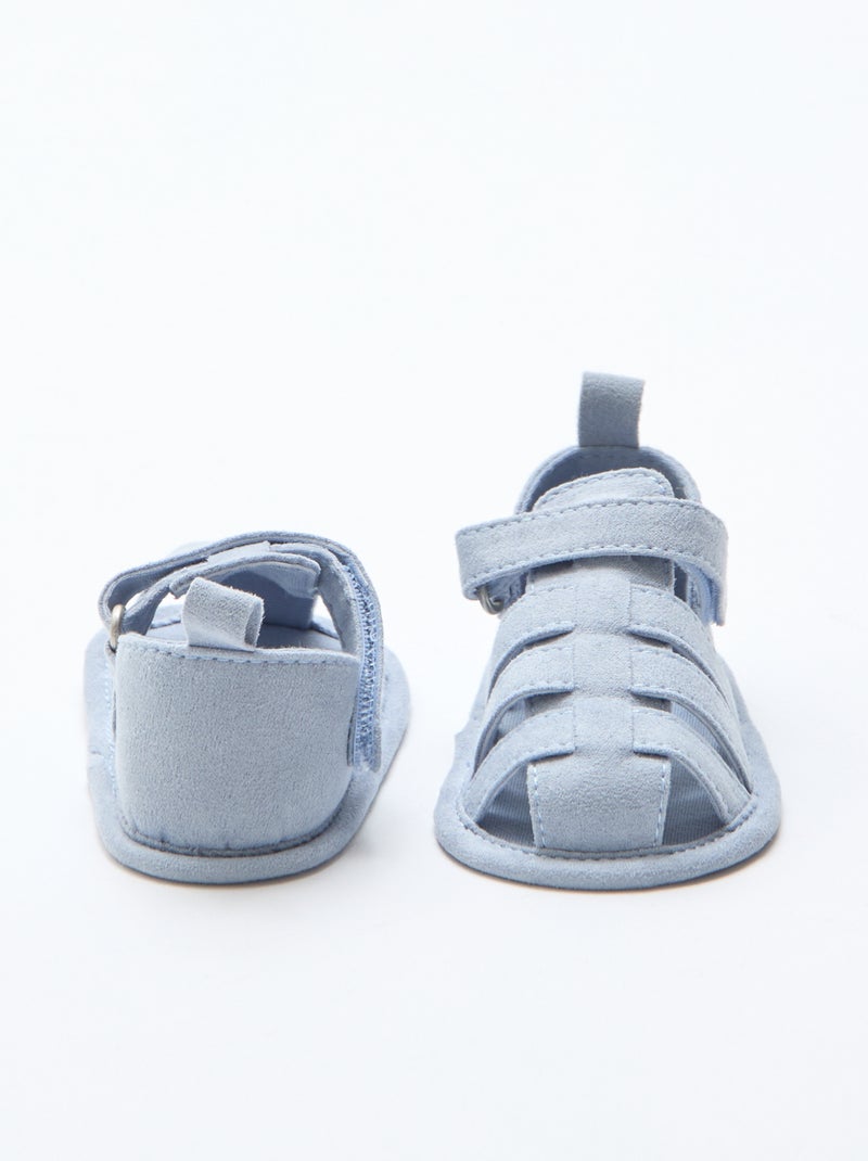 Set sandalen met klittenband Groen - Kiabi