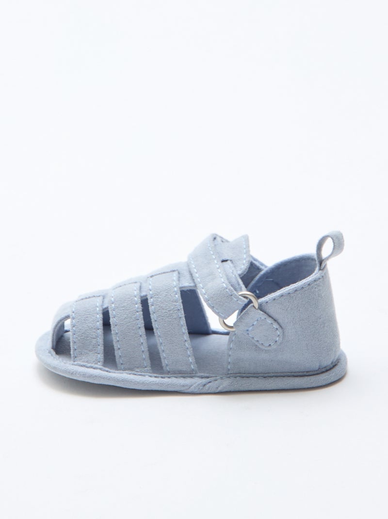 Set sandalen met klittenband Groen - Kiabi