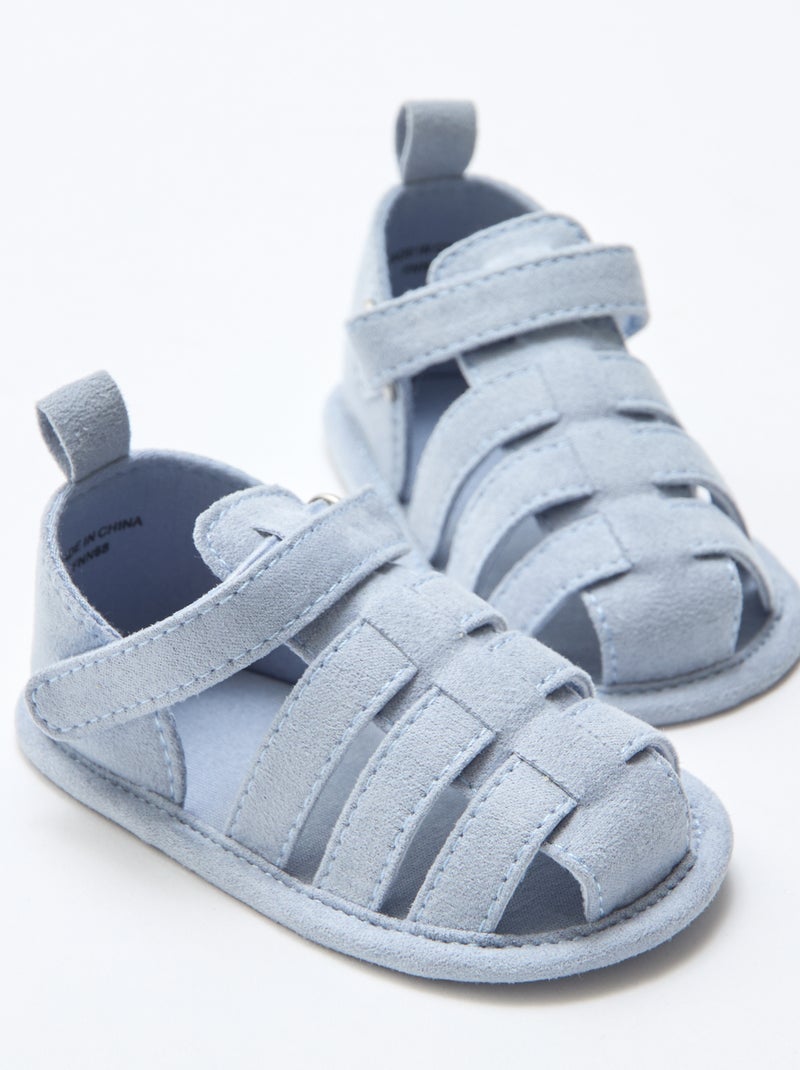 Set sandalen met klittenband Groen - Kiabi