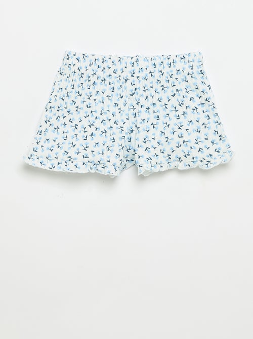 Set short en débardeur van pointelle tricot - Kiabi