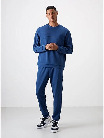 Set sweatshirt en broek met print van fleece tommy