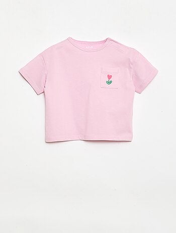 Set T-shirt + geribd fietsbroekje - 2-delig