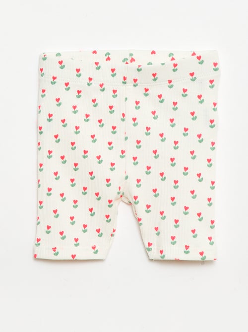 Set T-shirt + geribd fietsbroekje - 2-delig - Kiabi