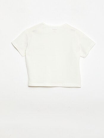 Set T-shirt + geribd fietsbroekje - 2-delig