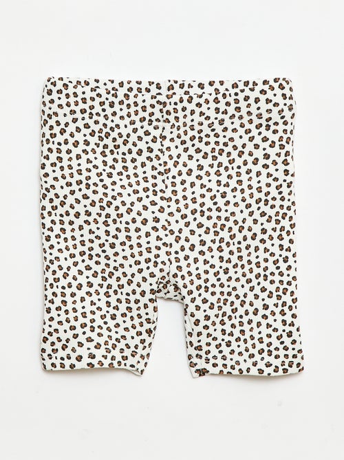 Set T-shirt + geribd fietsbroekje - 2-delig - Kiabi