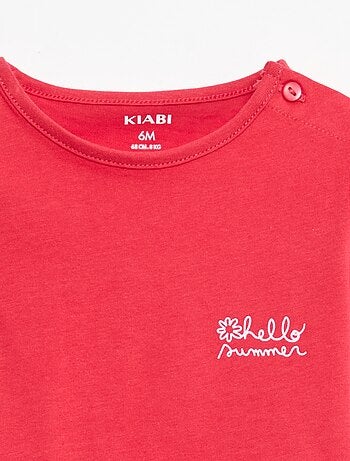 Set T-shirt + short met all-over print