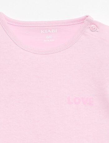 Set T-shirt + short met all-over print