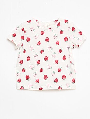 Set T-shirt + short met all-over print