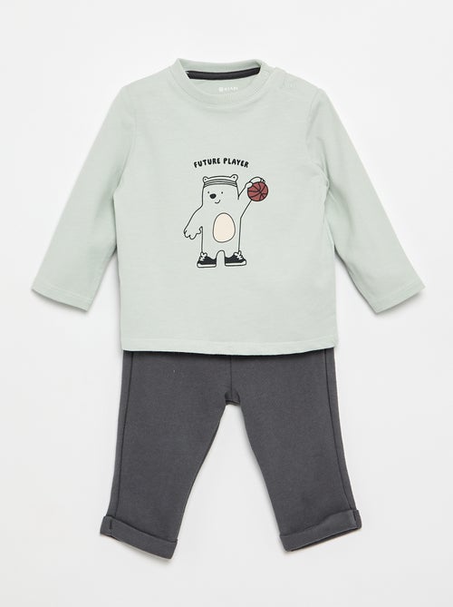 Set T-shirt + sporttrainingbroek - 2-delig - Kiabi