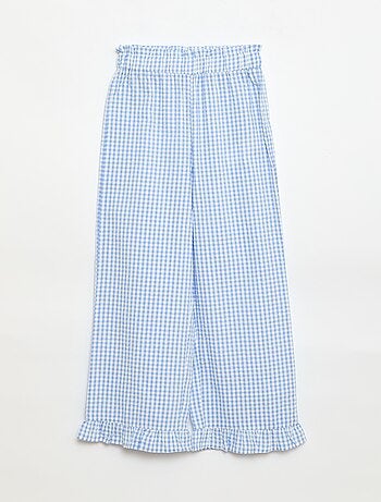 Set top + broek met katoenen details