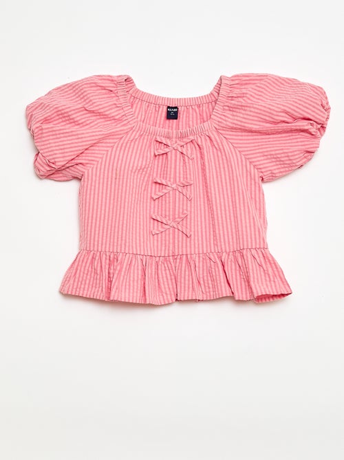 Set top + broek met katoenen details - Kiabi