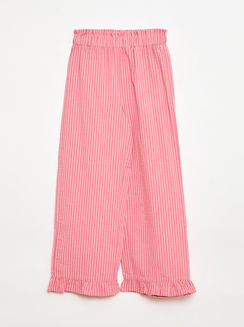 Set top + broek met katoenen details - Kiabi