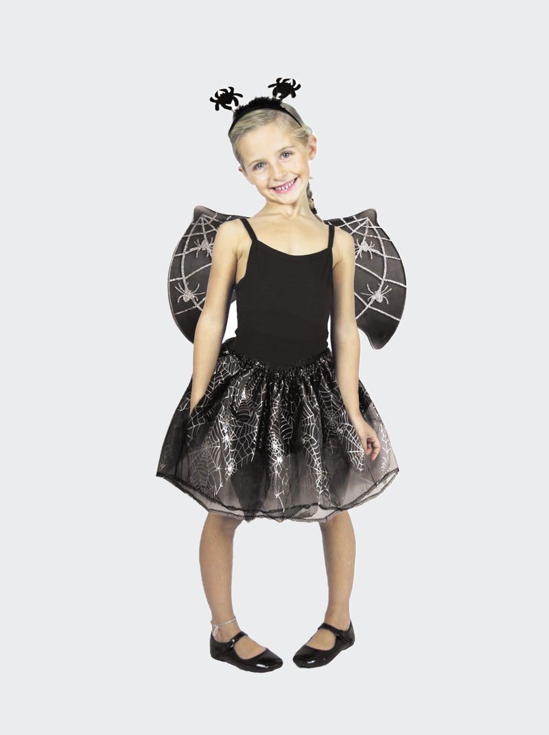 Set tutu + ails + serre-tête araignée noir - Kiabi