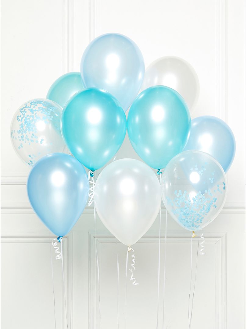 Set van 10 ballonnen blauw - Kiabi