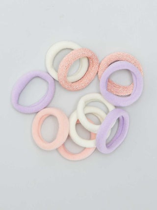 Set van 10 elastische scrunchies