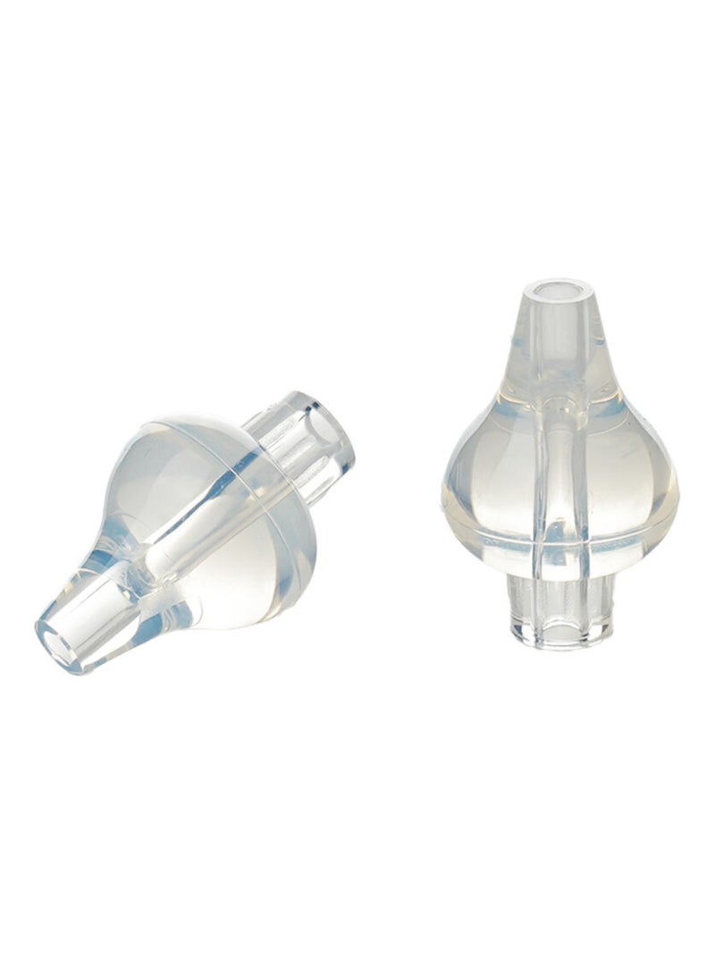 Set van 10 siliconen opzetstukken voor neusspuitjes thermobaby Transparant - Kiabi