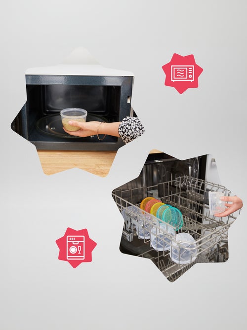 Set van 12 potjes 250 ml 'Badabulle' - Kiabi Set van 12 potjes 250 ml 'Badabulle' - Kiabi