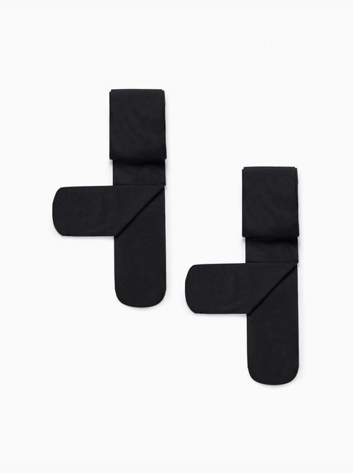 Set van 2 40den microvezel panty's - Kiabi