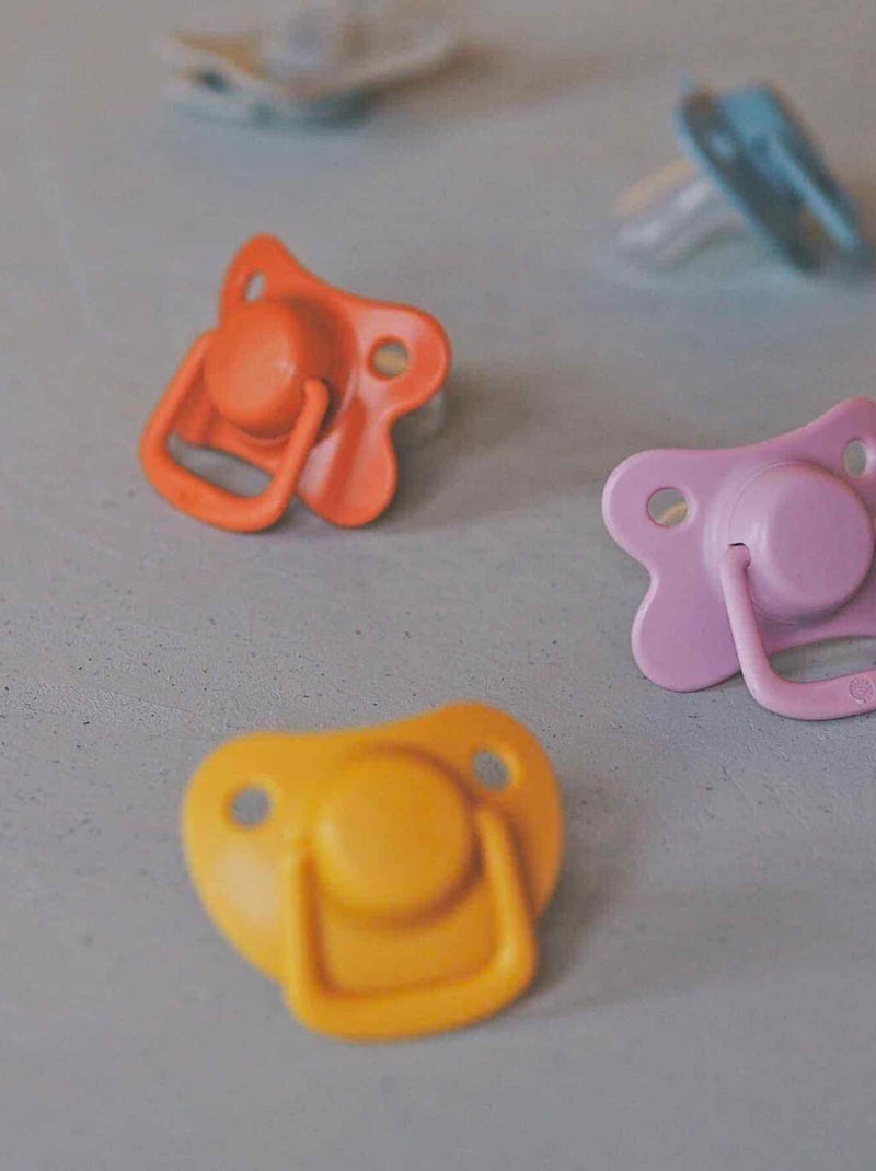 Set van 2 anatomische siliconen fopspenen 6 maanden en ouder Oudroze - Kiabi