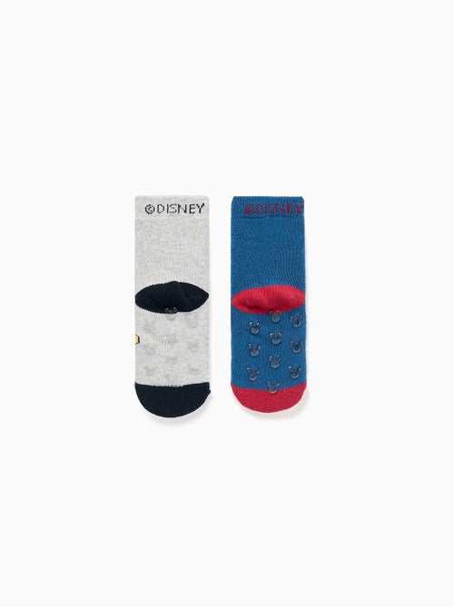 Set van 2 antislip badstof sokken met Mickey - Kiabi