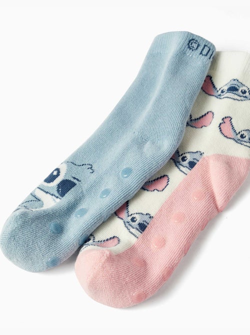 Set van 2 antislip badstof sokken met Stitch - Kiabi