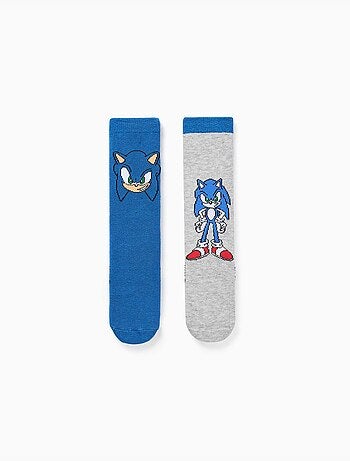 Set van 2 antislip sokken met sonic prints