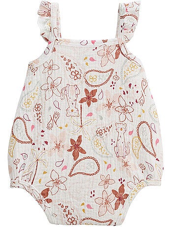 Set van 2 arizona katoenen gaas babyrompertjes