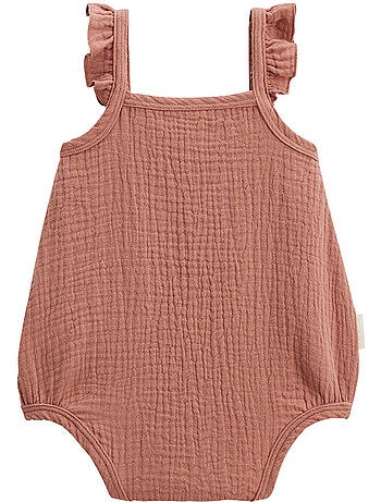 Set van 2 arizona katoenen gaas babyrompertjes