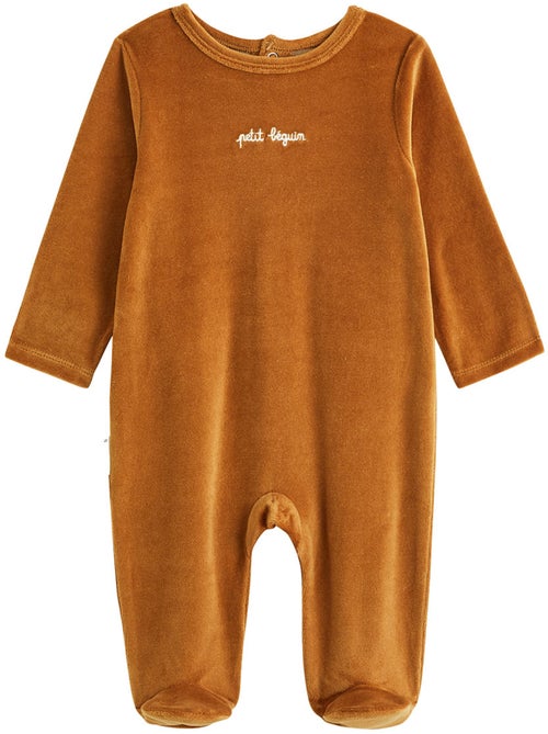 Set van 2 baby pyjama's van velours - Kiabi