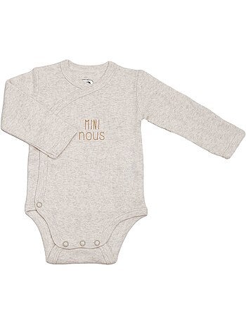 Set van 2 baby rompertjes met lange mouwen - mini nous