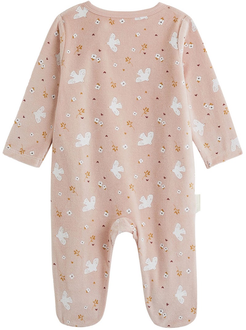 Set van 2 babypyjama's met ritssluiting miette Roze - Kiabi