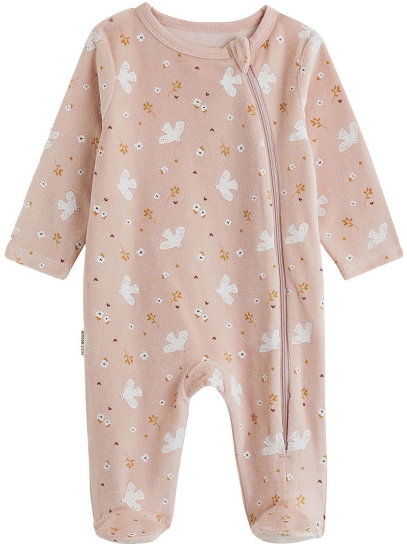 Set van 2 babypyjama's met ritssluiting miette Roze - Kiabi