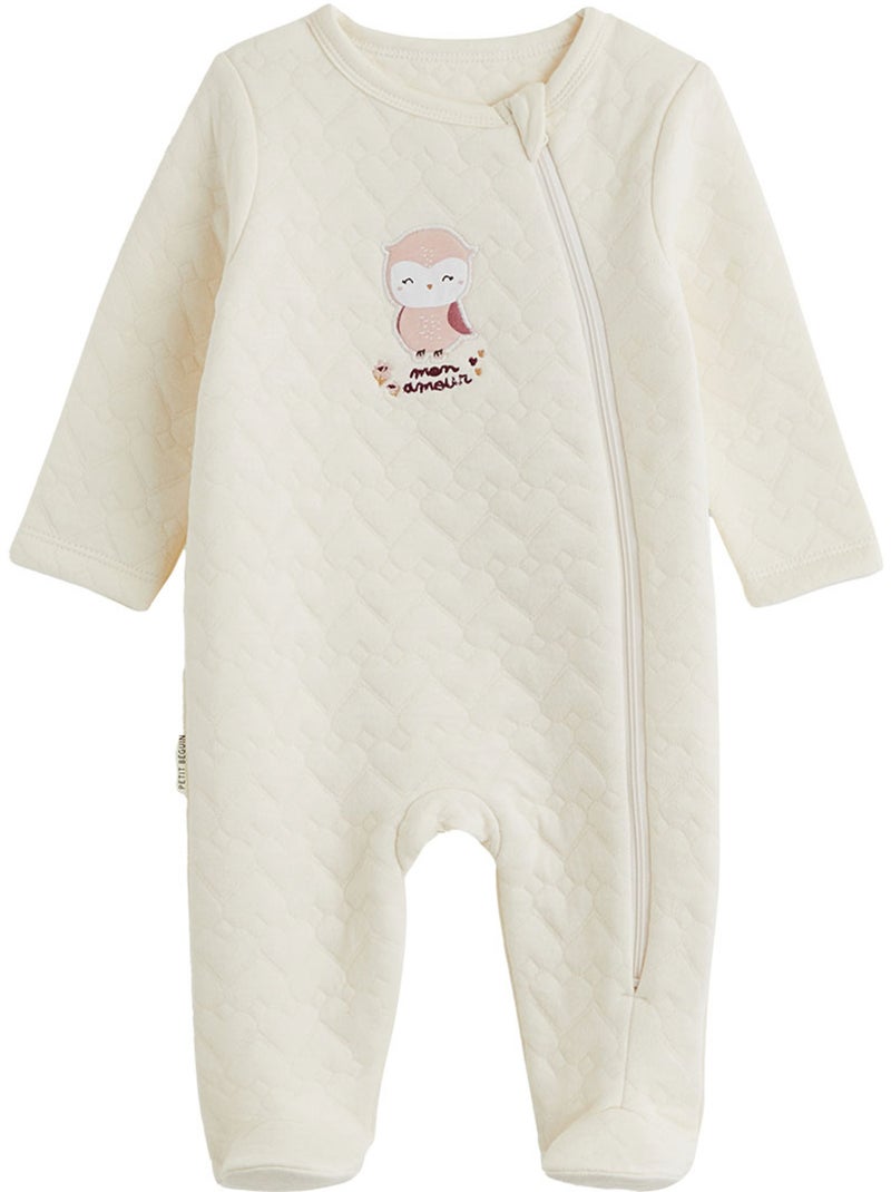 Set van 2 babypyjama's met ritssluiting miette Roze - Kiabi