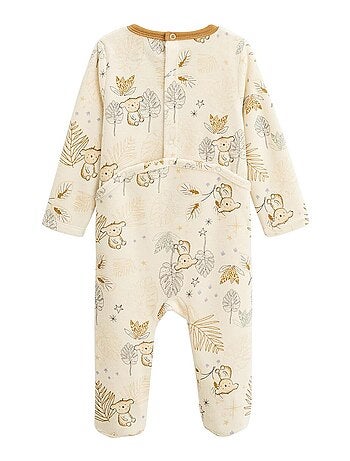 Set van 2 babypyjama's van velours met sterrenbeeldmotief.