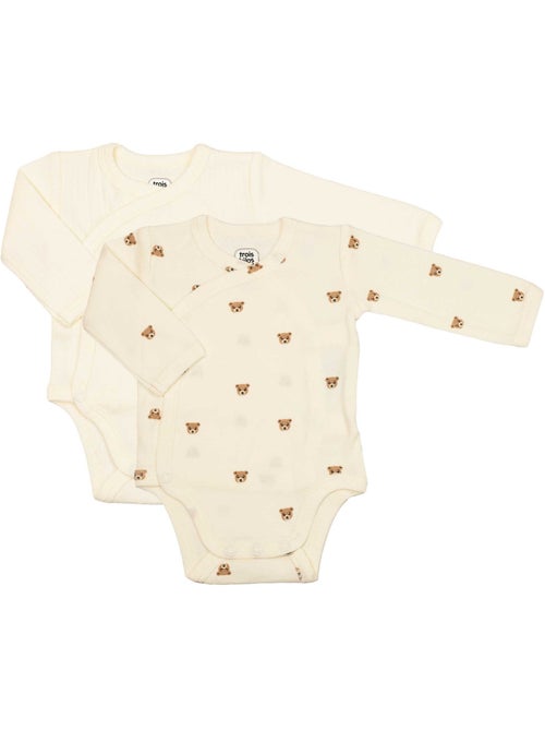 Set van 2 babyrompers - Kiabi Set van 2 babyrompers - Kiabi