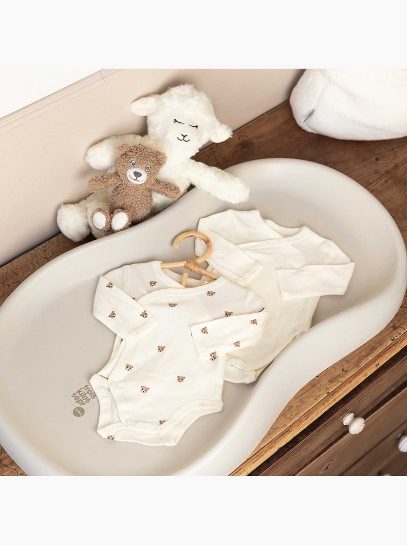Set van 2 babyrompers Ecru - Kiabi
