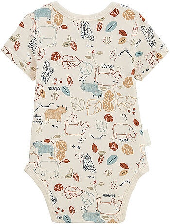 Set van 2 babyrompertjes met korte mouwen in kansas city-stijl.
