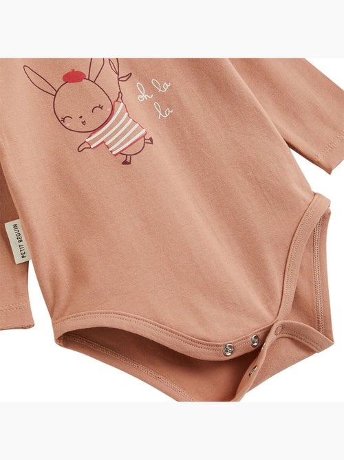 Set van 2 babyrompertjes met lange mouwen Aimée - Kiabi Set van 2 babyrompertjes met lange mouwen Aimée - Kiabi