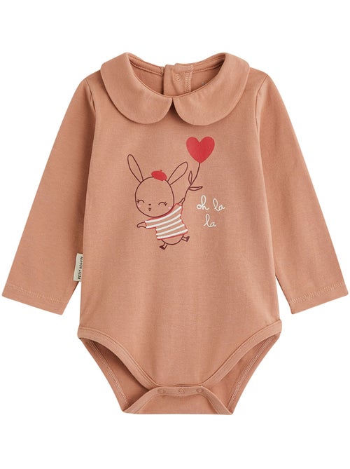 Set van 2 babyrompertjes met lange mouwen Aimée - Kiabi Set van 2 babyrompertjes met lange mouwen Aimée - Kiabi